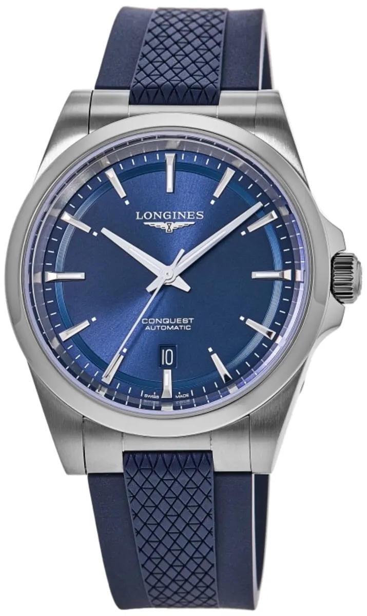 Longines Herreklokke L3.830.4.92.9 Conquest Blå/Gummi Ø41 mm