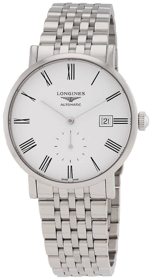Longines L4.812.4.11.6 Elegant Hvit/Stål Ø39 mm