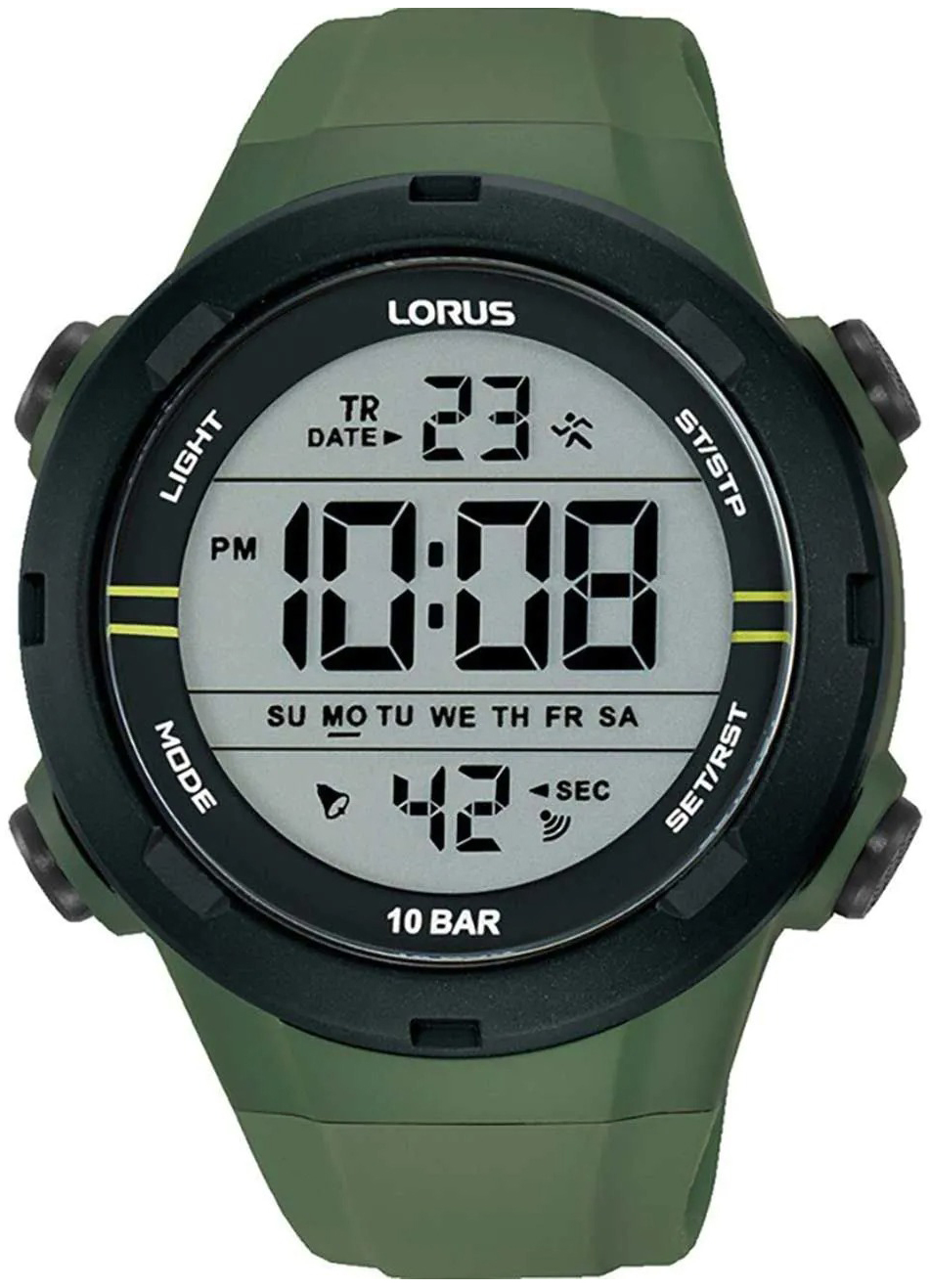 Lorus Herreklokke R2305QX9 Sports LCD/Gummi Ø46 mm
