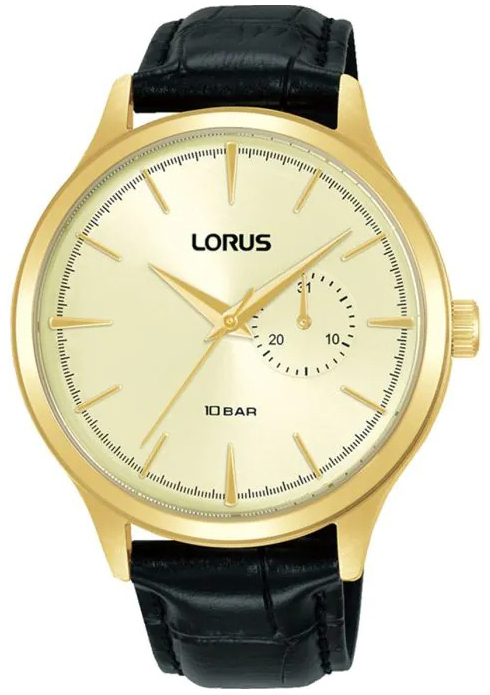 Lorus Herreklokke R5B10AX9 Classic Gull/Lær Ø42 mm