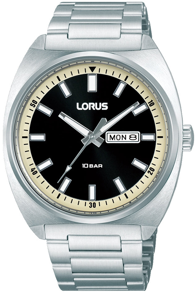 Lorus Herreklokke RH311BX9S Classic Sort/Stål Ø41 mm