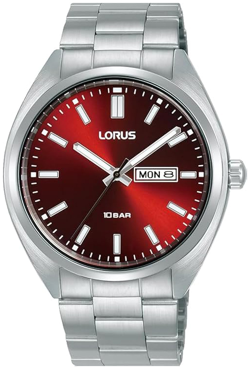 Lorus Herreklokke RH369AX9 Classic Rød/Stål Ø41 mm