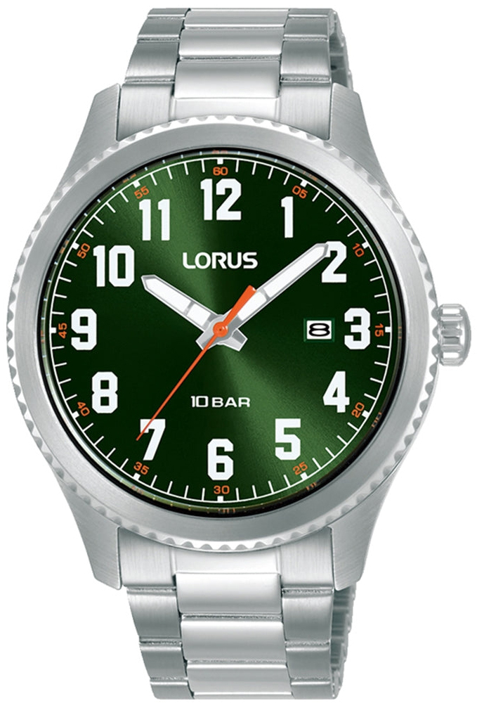 Lorus Herreklokke RH983RX9 Classic Grønn/Stål Ø41 mm