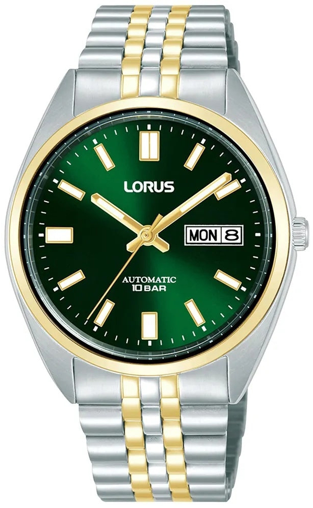Lorus Herreklokke RL430CX9S Classic Grønn/Gulltonet stål Ø39 mm