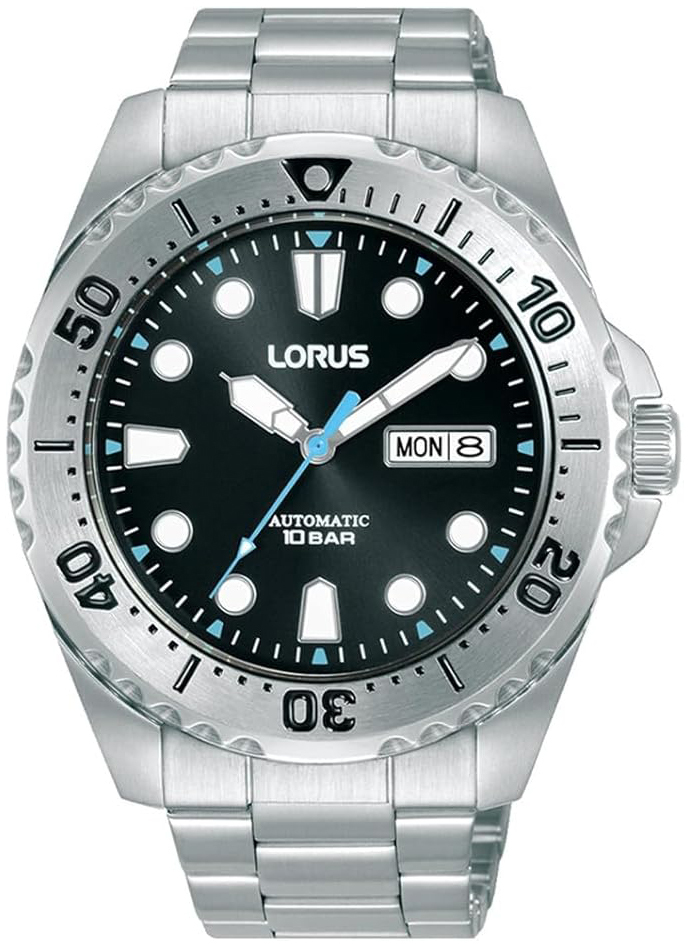 Lorus Herreklokke RL471BX9 Sport Sort/Stål Ø44 mm