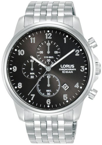 Lorus Herreklokke RM335JX9 Dress Sort/Stål Ø43 mm