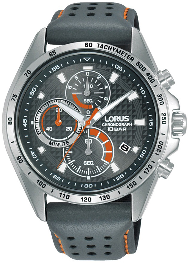 Lorus Herreklokke RM361HX9 Sports Grå/Lær Ø44 mm