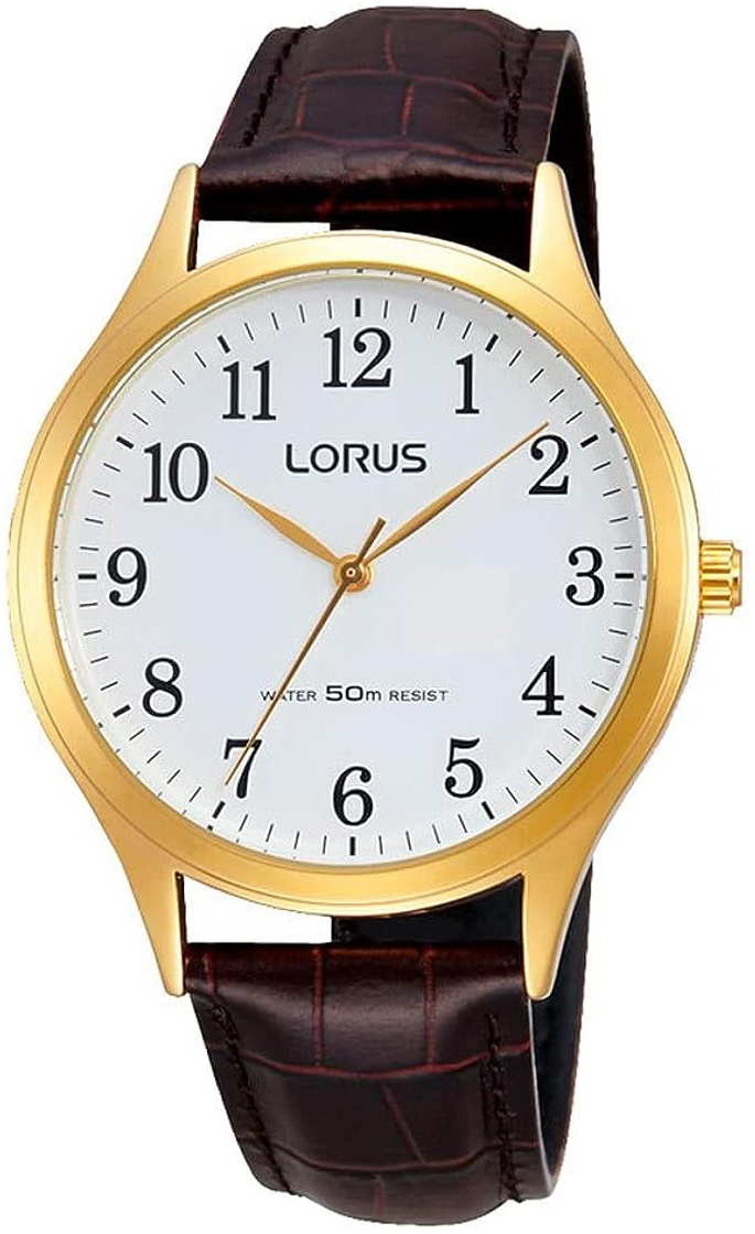 Lorus Herreklokke RRX18HX9 Classic Hvit/Lær Ø40 mm
