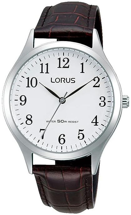 Lorus Herreklokke RRX25HX9 Classic Hvit/Lær Ø42 mm