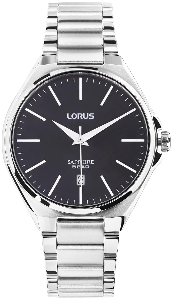Lorus Herreklokke RS945DX9 Dress Sort/Stål Ø40 mm