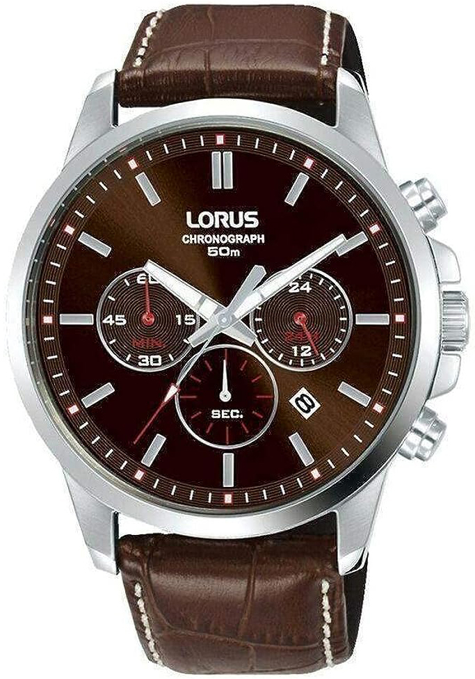 Lorus Herreklokke RT315JX9 Sports Brun/Lær Ø43 mm