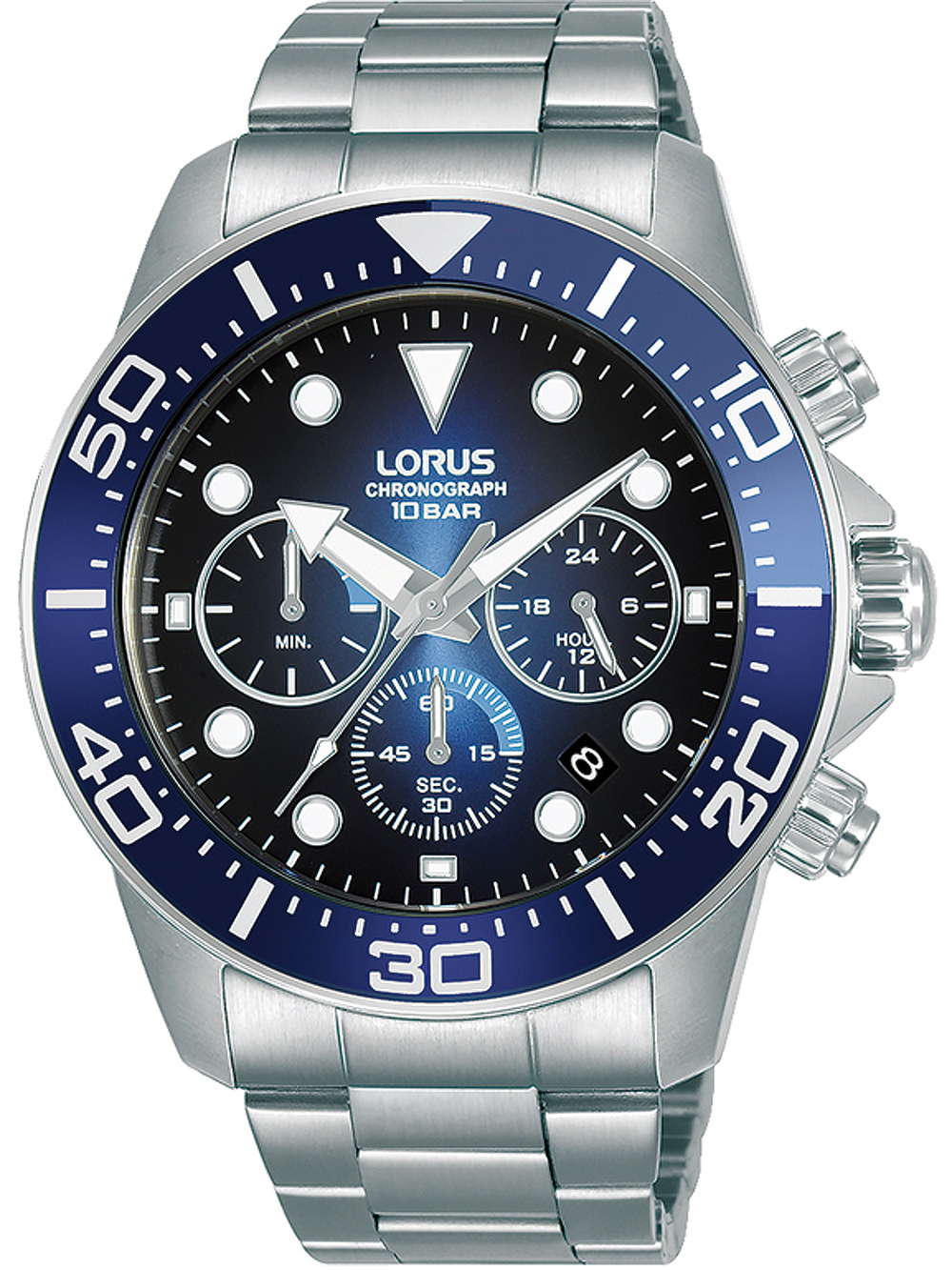 Lorus Herreklokke RT343JX9 Sports Blå/Stål Ø43 mm