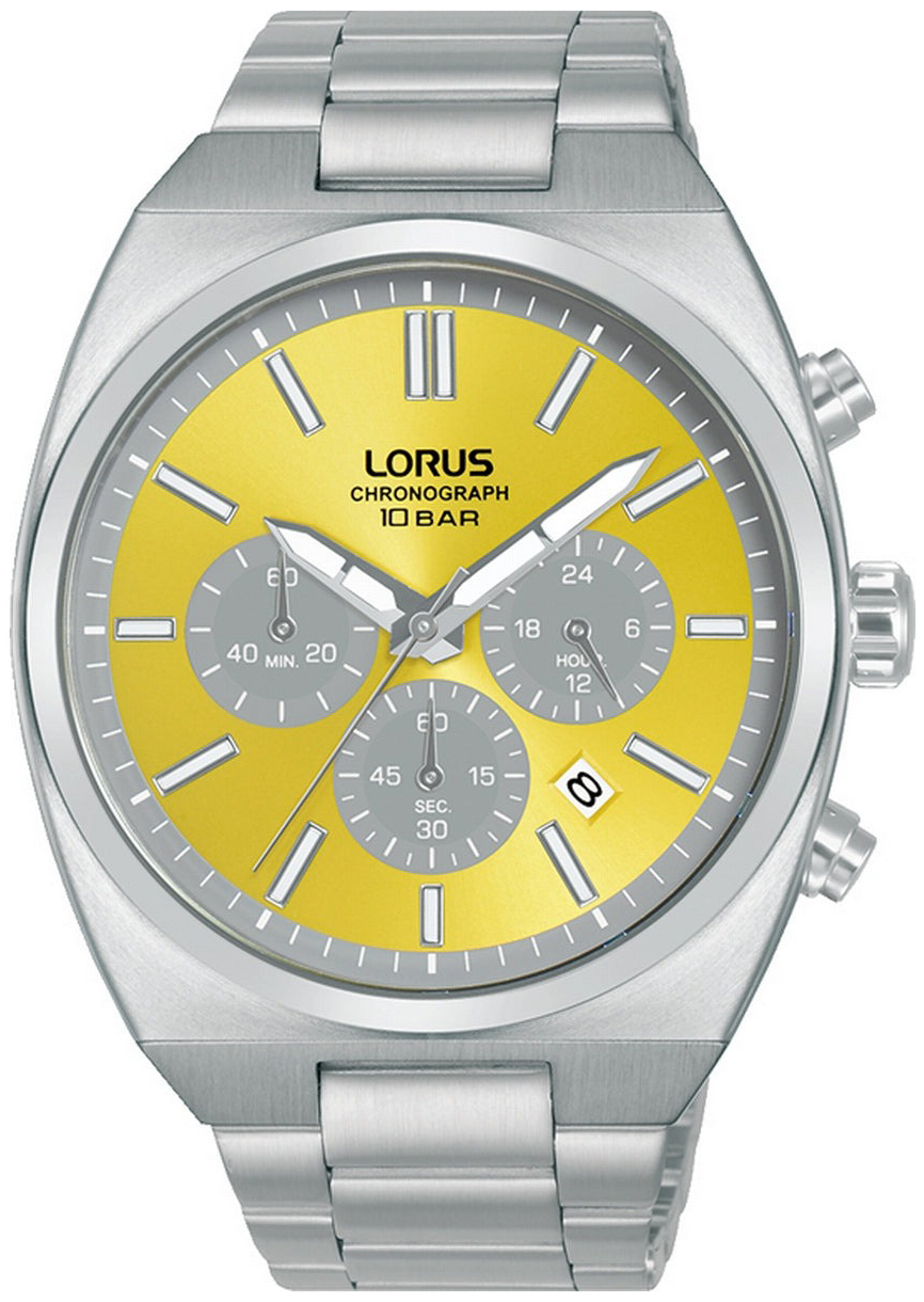 Lorus Herreklokke RT367KX9 Sport Gul/Stål Ø43 mm