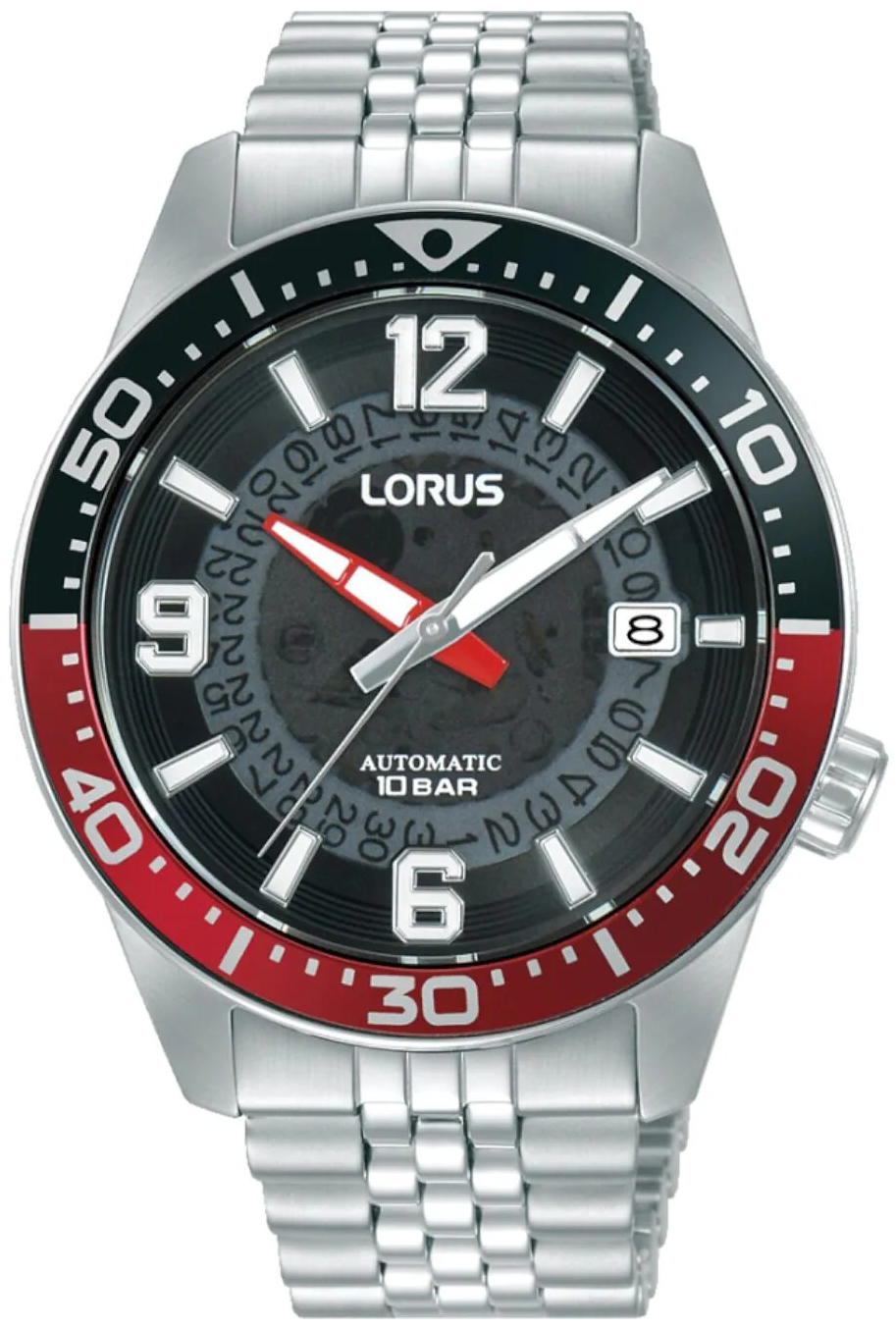 Lorus Herreklokke RU413AX9 Sport Sort/Stål Ø42 mm
