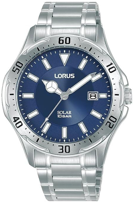 Lorus Herreklokke RX397AX9 Solar Blå/Stål Ø40 mm