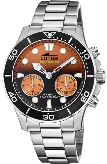 Lotus Herreklokke 18800/8 Conntected Orange/Stål Ø44.5 mm