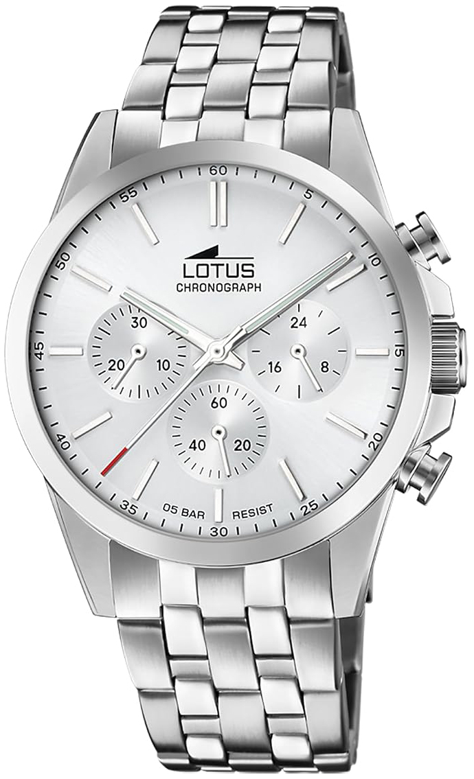 Lotus Herreklokke 18989/1 Chrono Sølvfarget/Stål Ø41 mm