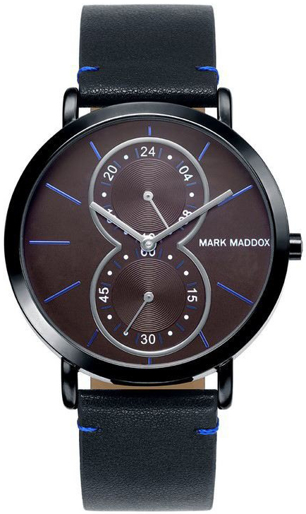 Mark Maddox Herreklokke HC0012-47 Classic Lær Ø42 mm