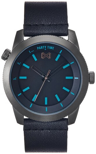 Mark Maddox Herreklokke HC0102-57 Classic Sort/Lær Ø43 mm