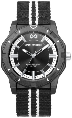 Mark Maddox Herreklokke HC0126-57 Classic Sort/Lær Ø43 mm