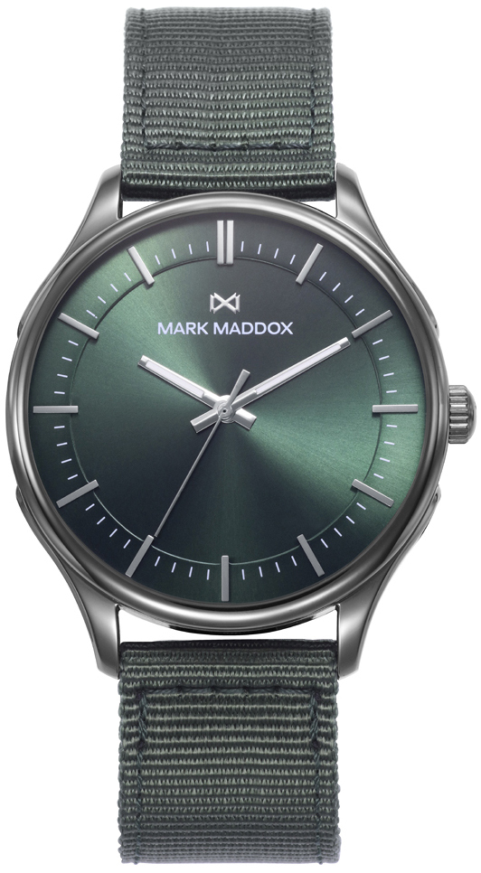 Mark Maddox Herreklokke HC1008-67 Greenwich Grønn/Tekstil Ø41 mm