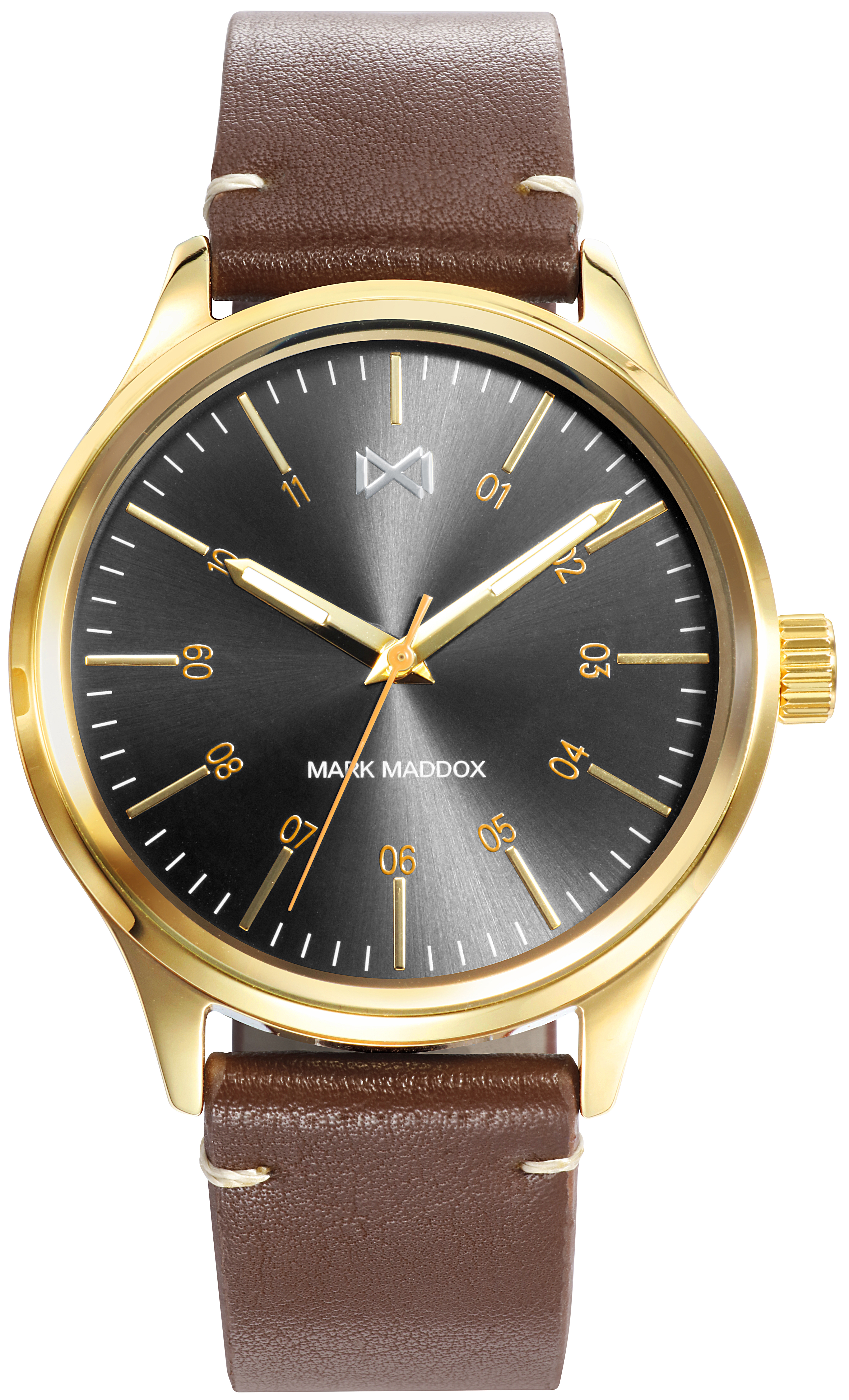Mark Maddox Herreklokke HC7105-99 Classic Lær Ø41 mm
