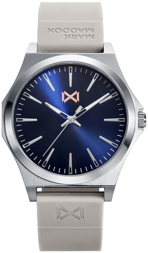 Mark Maddox Herreklokke HC7109-37 Classic Blå/Gummi Ø40 mm