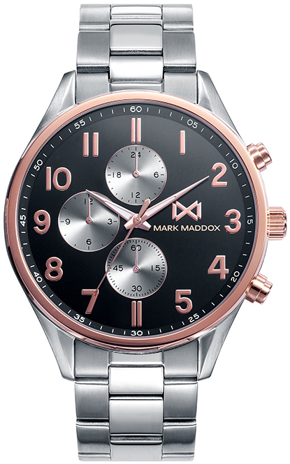 Mark Maddox Herreklokke HM0106-55 Classic Stål Ø43 mm