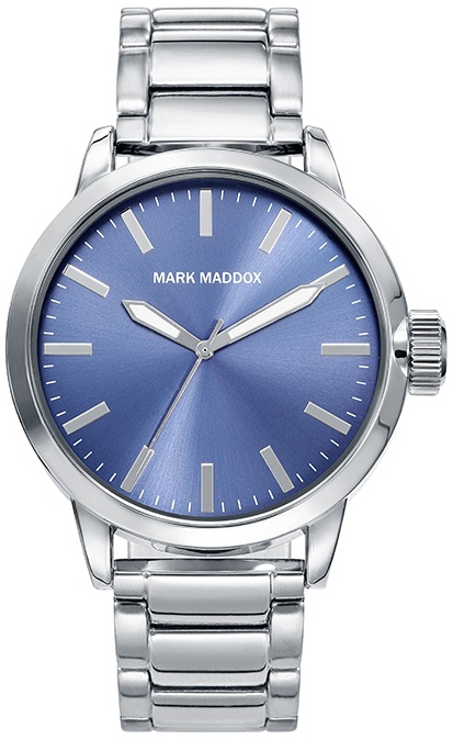 Mark Maddox Herreklokke HM7009-37 Classic Blå/Stål Ø42 mm