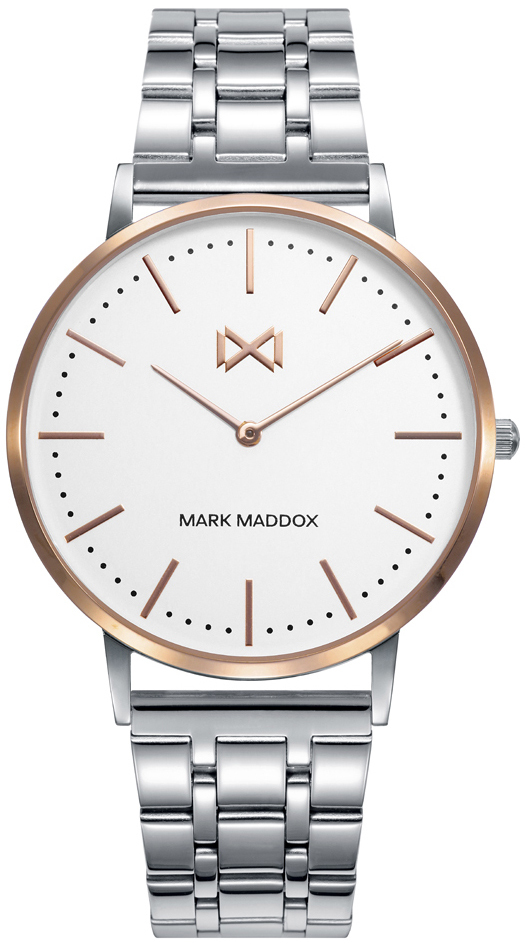 Mark Maddox Herreklokke HM7122-07 Greenwich Hvit/Stål Ø41 mm