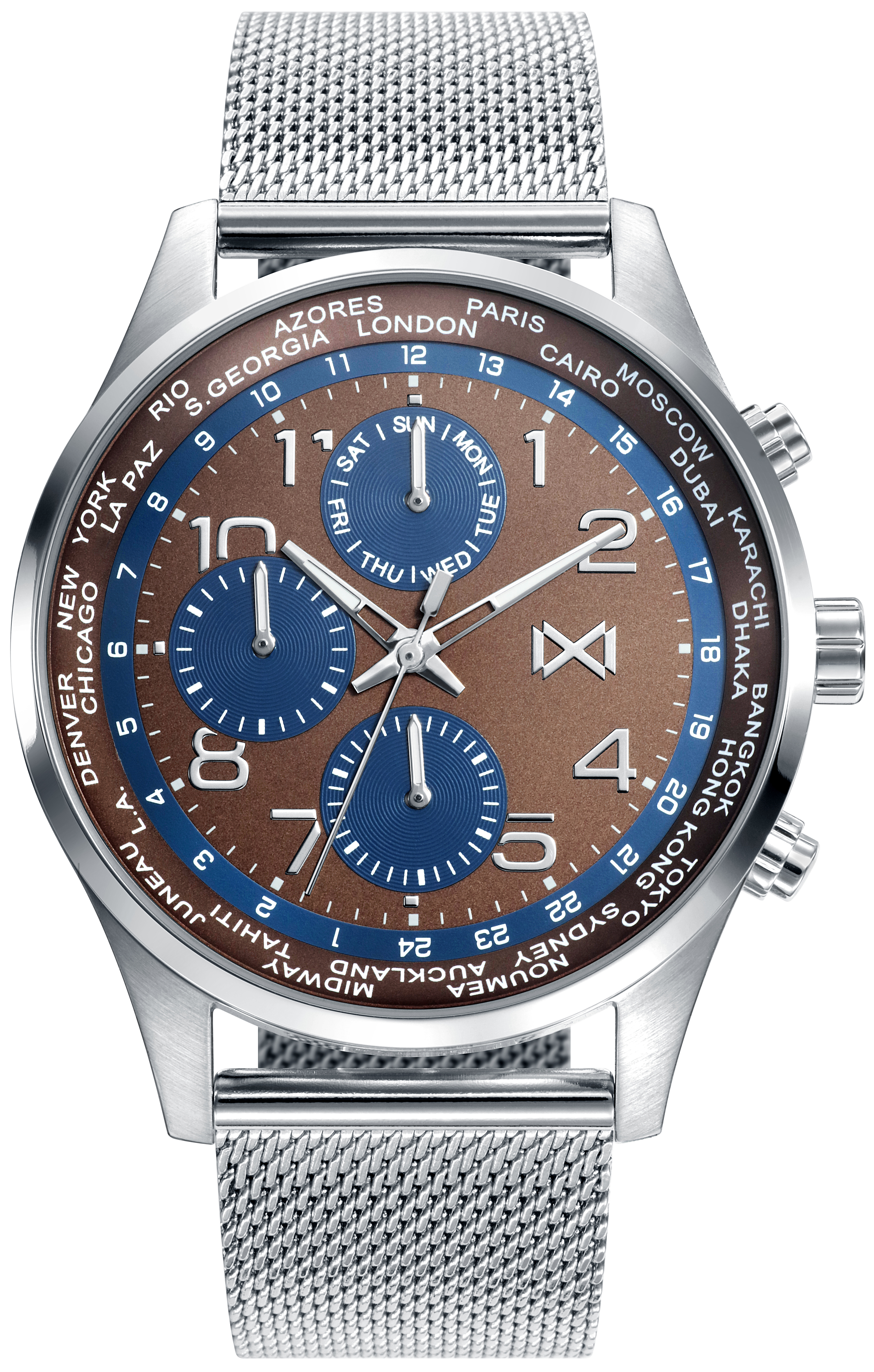 Mark Maddox Herreklokke HM7126-47 Classic Stål Ø44 mm