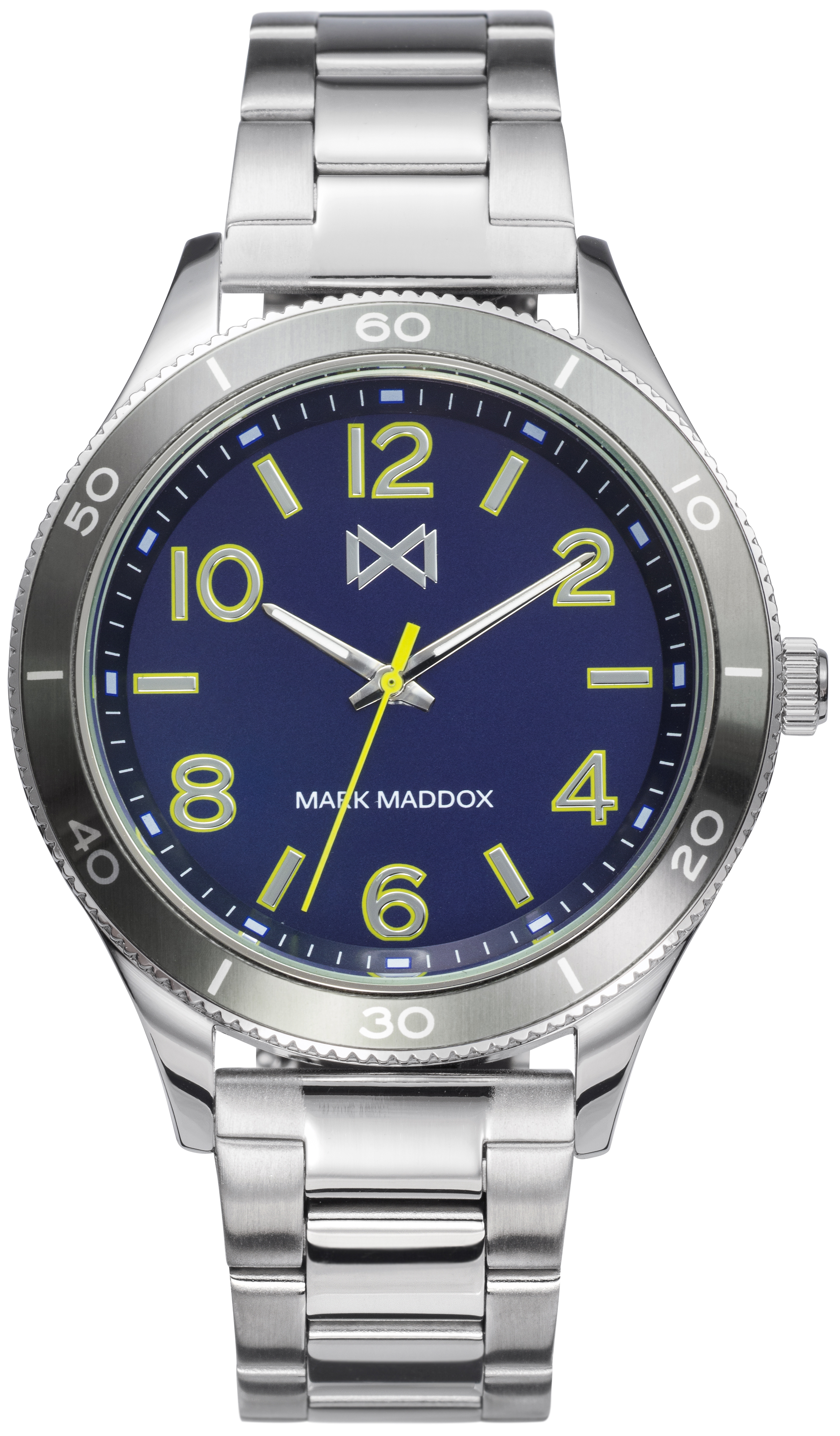 Mark Maddox Herreklokke HM7135-34 Classic Blå/Stål Ø43 mm