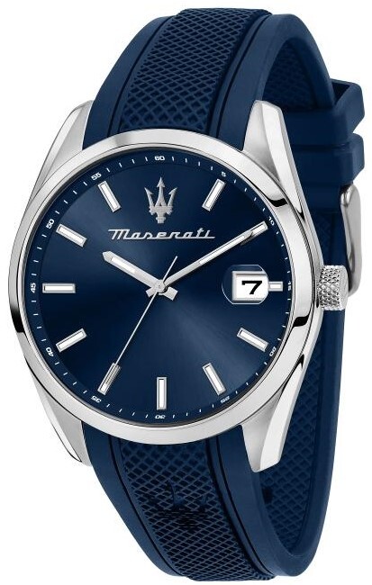 Maserati Herreklokke R8851151005 Attrazione Blå/Gummi Ø43 mm