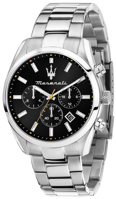 Maserati Herreklokke R8853151010 Attrazione Sort/Stål Ø43 mm