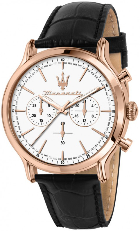 Maserati Herreklokke R8871618016 Epoca Hvit/Lær Ø42 mm