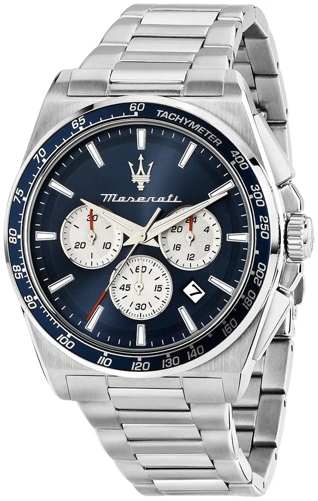 Maserati Herreklokke R8873652005 Velocita Blå/Stål Ø43 mm