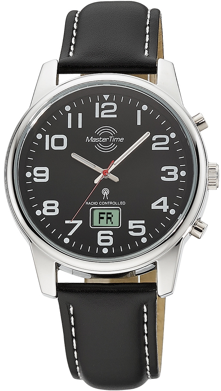 Master Time Herreklokke MTGA-10816-21L Classic Sort/Lær Ø41 mm