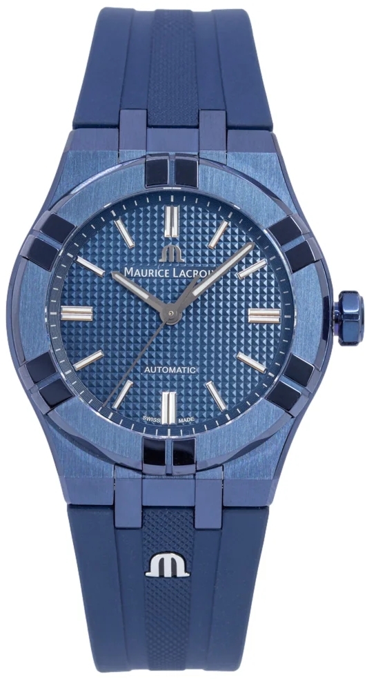 Maurice Lacroix Herreklokke AI6007-PVC00-430-4 Aikon Blå/Gummi Ø39