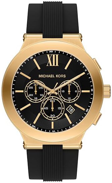 Michael Kors Herreklokke MK9253 Billie Sort/Gummi Ø46 mm