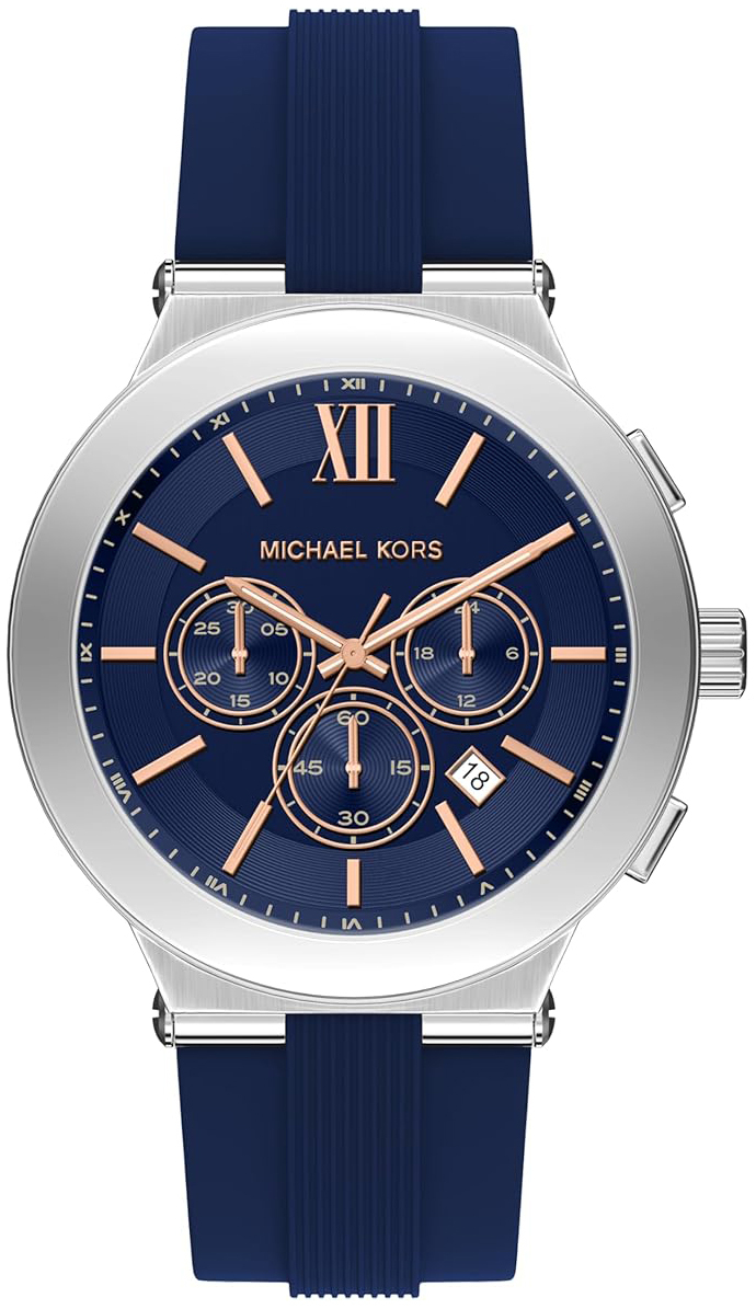 Michael Kors Herreklokke MK9254 Billie Blå/Gummi Ø46 mm