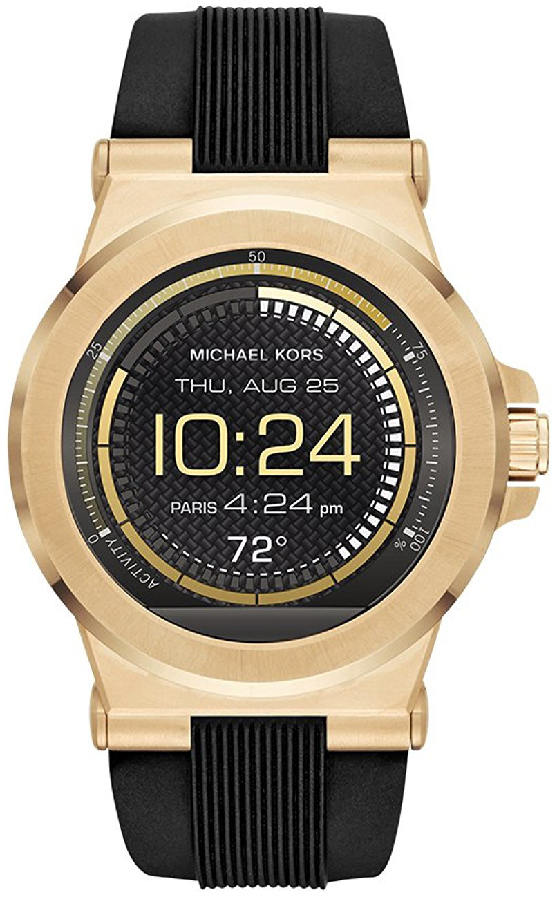 Michael Kors Smartwatch Herreklokke MKT5009 LCD/Gummi Ø46 mm
