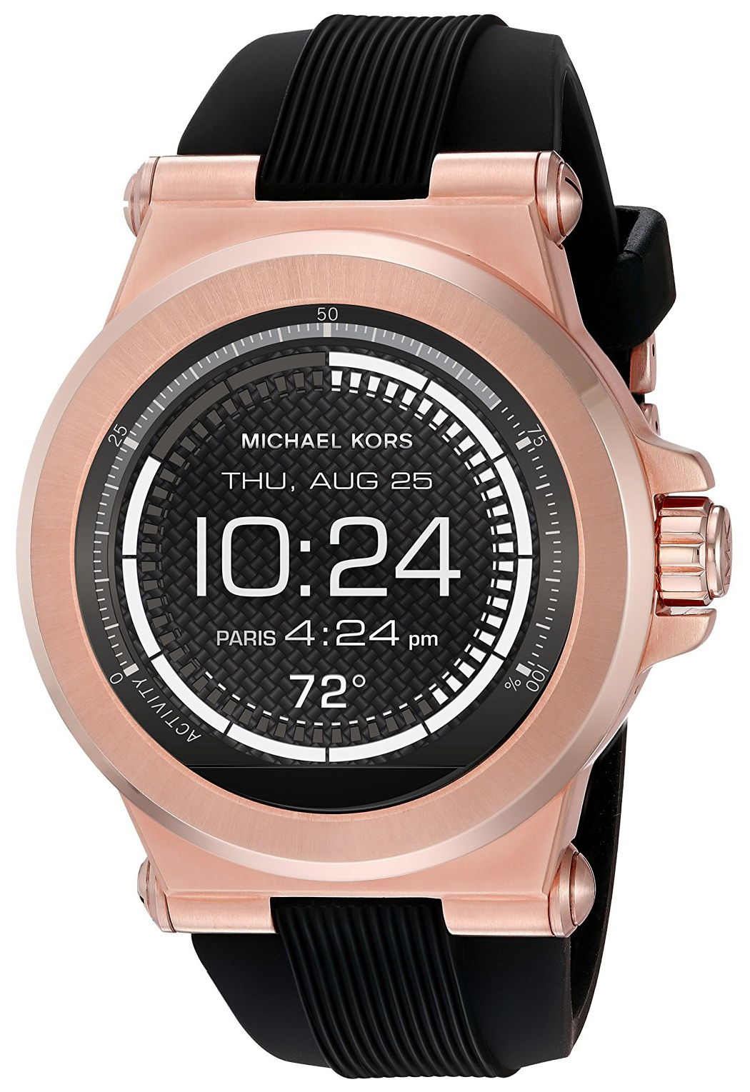 Michael Kors Smartwatch Herreklokke MKT5010 LCD/Gummi Ø46 mm - Michael Kors