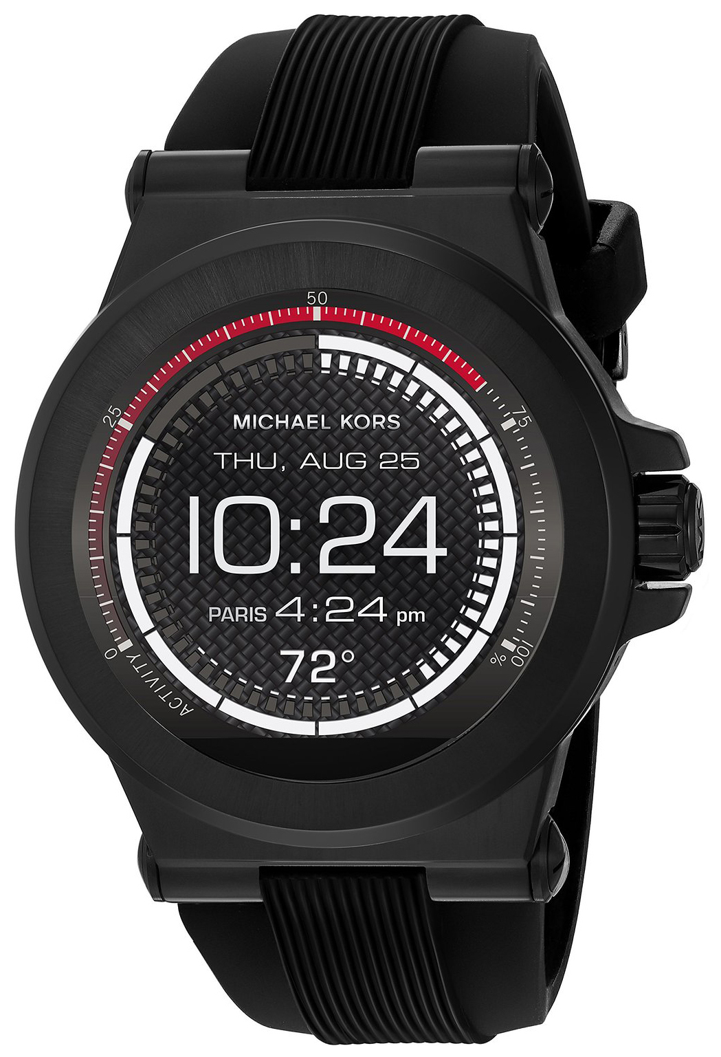 Michael Kors Smartwatch Herreklokke MKT5011 LCD/Gummi Ø46 mm - Michael Kors