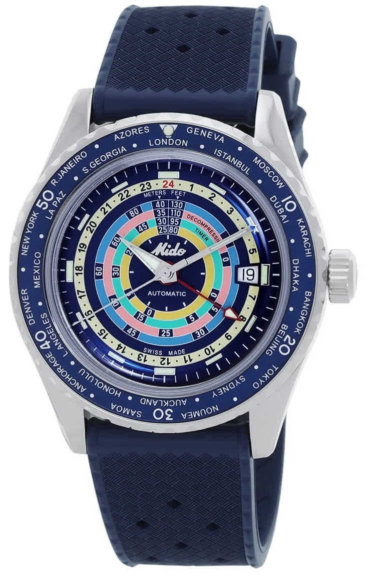 Mido Herreklokke M026.829.17.041.00 Ocean Star Flerfarget/Gummi