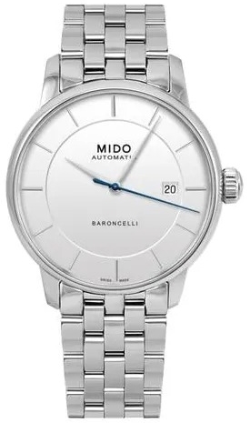 Mido Herreklokke M037.407.11.031.00 Baroncelli Sølvfarget/Stål Ø39