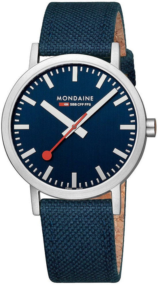 Mondaine A660.30360.40SBD Classic Blå/Lær Ø40 mm