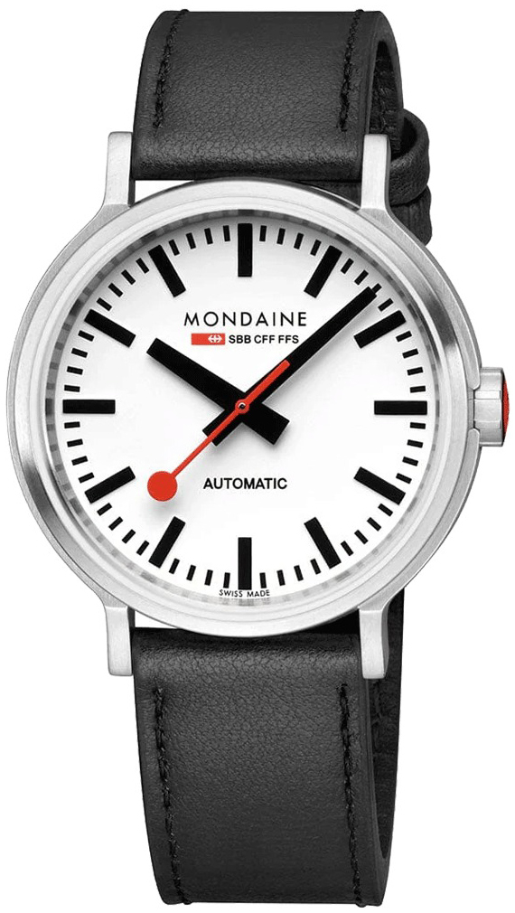 Mondaine Herreklokke MST.4161B.LBV The Original Hvit/Lær Ø41 mm