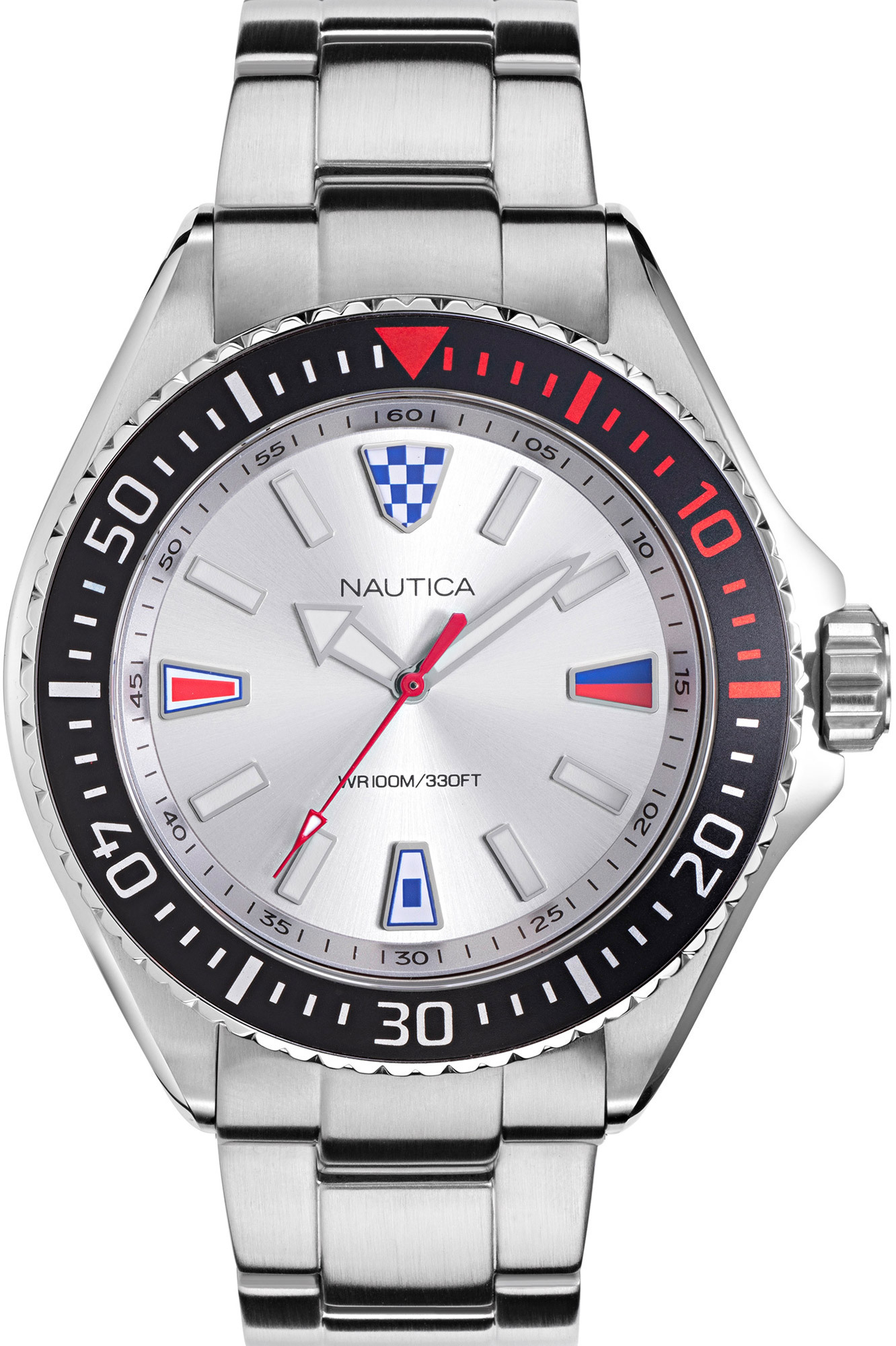 Nautica Herreklokke NAPCPS905 Sølvfarget/Stål Ø46 mm