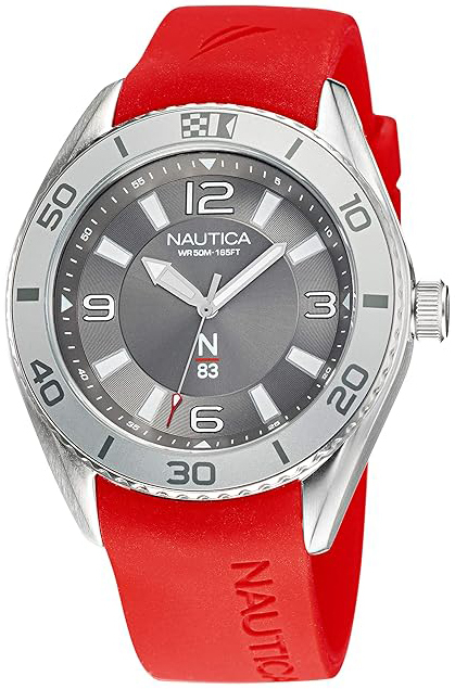 Nautica Herreklokke NAPFWS128 N83 Grå/Gummi Ø44 mm