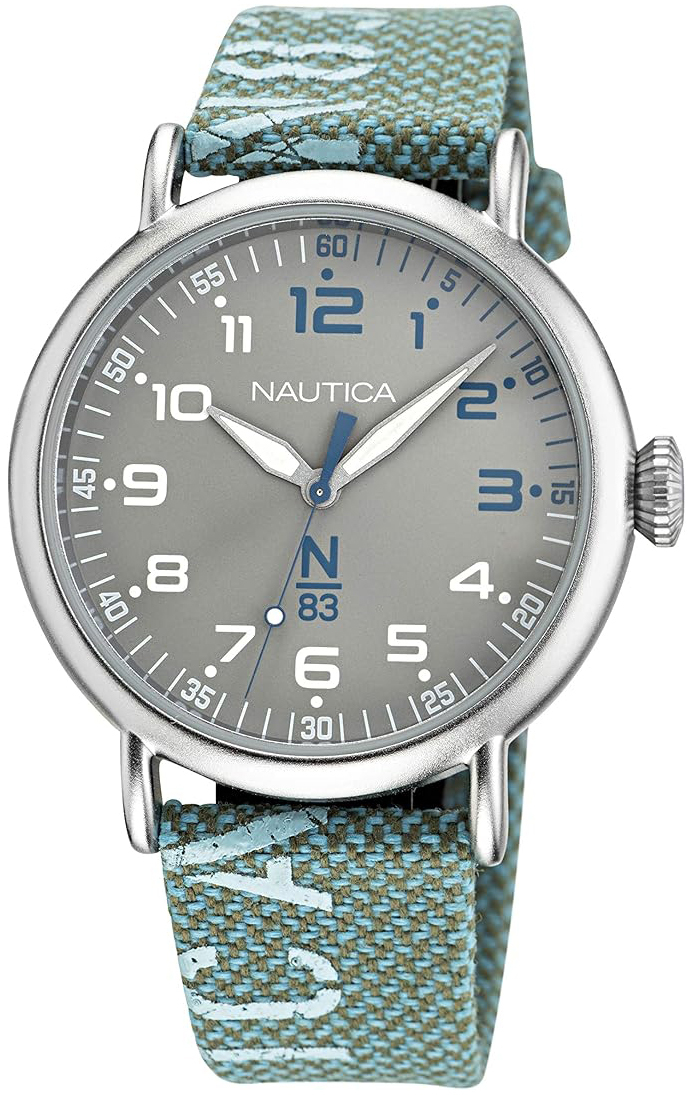 Nautica Herreklokke NAPLSF019 N83 Grå/Tekstil Ø40 mm